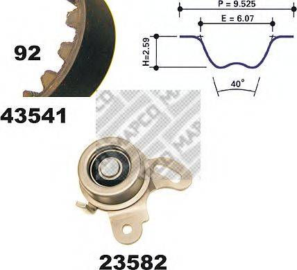 MAPCO 23541 Комплект ременя ГРМ