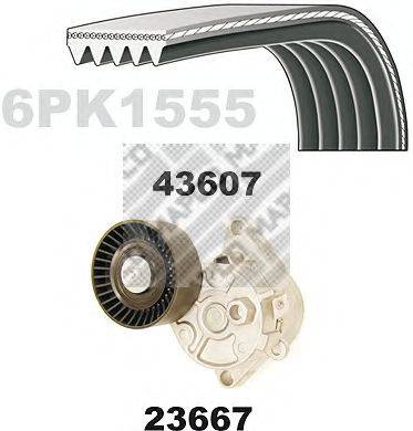 MAPCO 23609 Полікліновий ремінний комплект