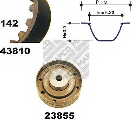 MAPCO 23810 Комплект ременя ГРМ