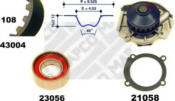 MAPCO 41004 Водяний насос + комплект зубчастого ременя