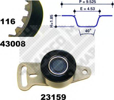 MAPCO 23118 Комплект ременя ГРМ