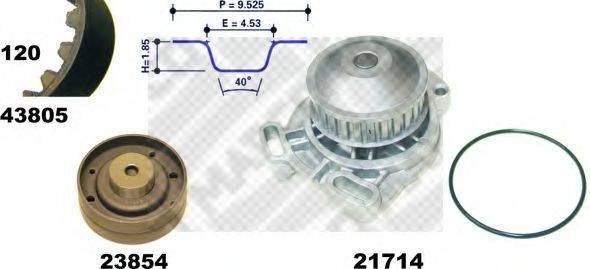 MAPCO 41805 Водяний насос + комплект зубчастого ременя