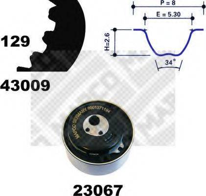 MAPCO 23009 Комплект ременя ГРМ