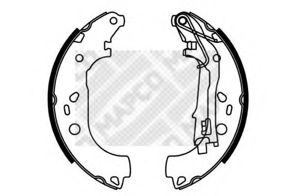 MAPCO 8140 Комплект гальмівних колодок