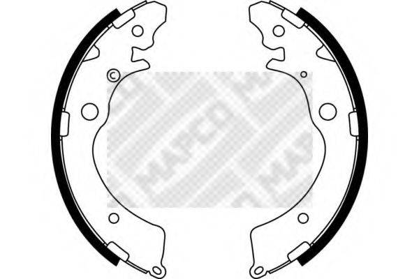 MAPCO 8522 Комплект гальмівних колодок