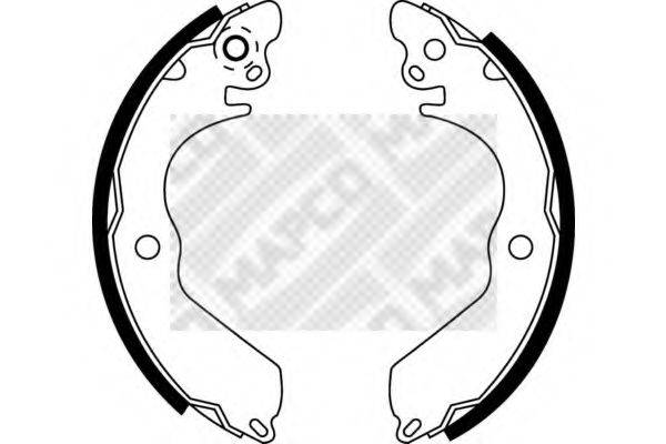 MAPCO 8528 Комплект гальмівних колодок