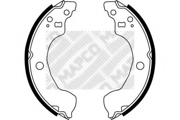 MAPCO 8530 Комплект гальмівних колодок