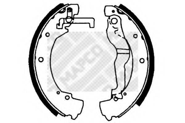 MAPCO 8831 Комплект гальмівних колодок