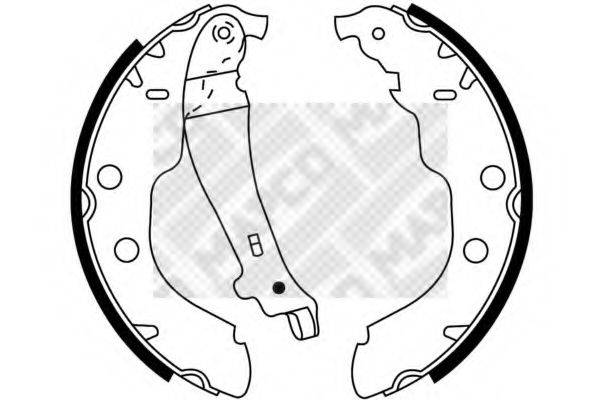 MAPCO 8860 Комплект гальмівних колодок