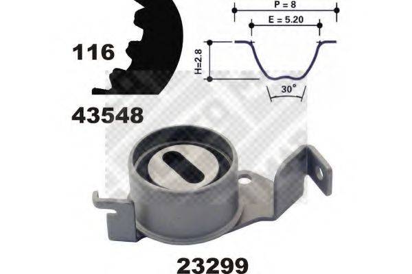 MAPCO 23548 Комплект ременя ГРМ