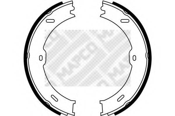 MAPCO 8864 Комплект гальмівних колодок