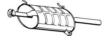 FONOS 618678 Глушник вихлопних газів кінцевий