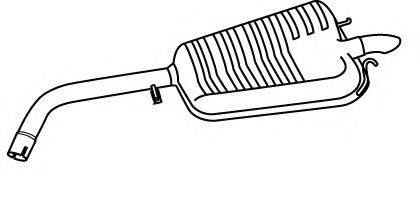 FONOS 619847 Глушник вихлопних газів кінцевий