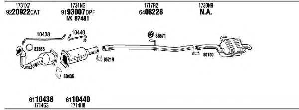 FONOS CIH16729BC Система випуску ОГ