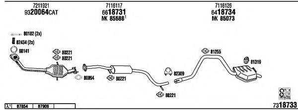 FONOS FO60014A Система випуску ОГ