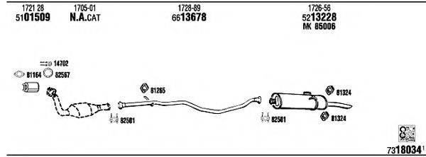 FONOS PE40558B Система випуску ОГ