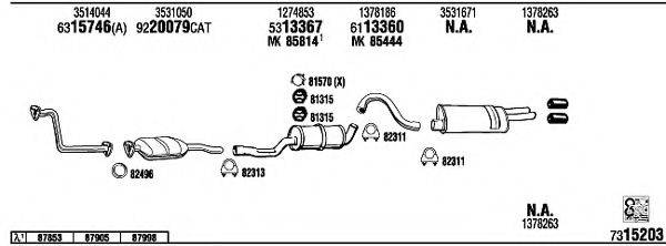 FONOS VO74027 Система випуску ОГ