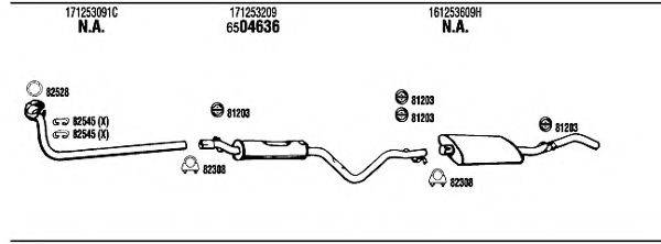 FONOS VW20423 Система випуску ОГ