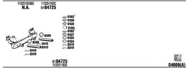 FONOS VW70400A Система випуску ОГ