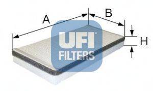 UFI 5316200 Фільтр, повітря у внутрішньому просторі