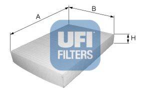 UFI 5318900 Фільтр, повітря у внутрішньому просторі