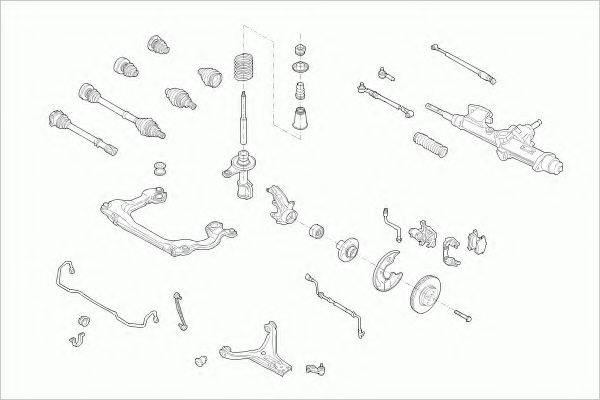 BOGE AUDI80FB006 Рульове управління; Підвіска колеса