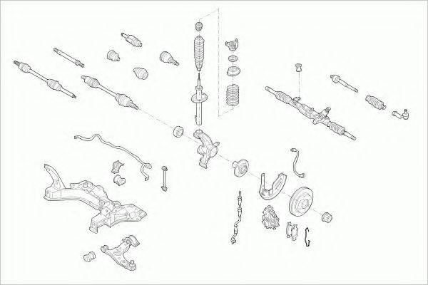 BOGE FORDFOCUSFB005 Рульове управління; Підвіска колеса