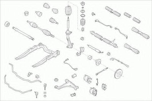 BOGE OPELVECTRFB017 Рульове управління; Підвіска колеса