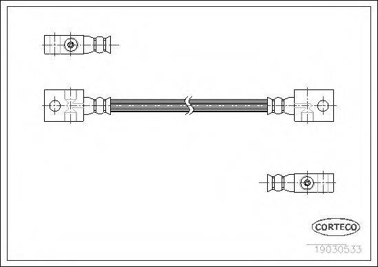 CORTECO 19030533 Гальмівний шланг