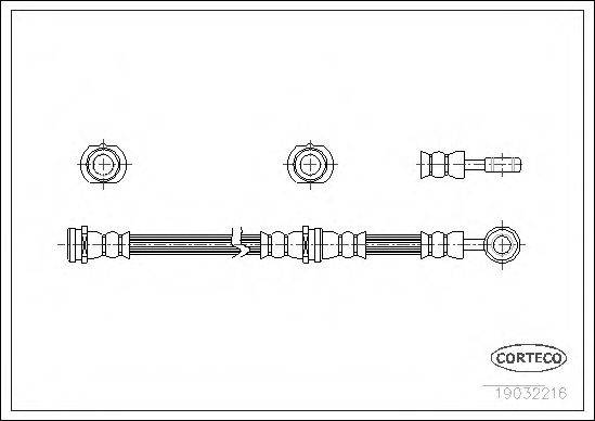 CORTECO 19032216 Гальмівний шланг