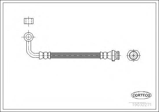 CORTECO 19032271 Гальмівний шланг