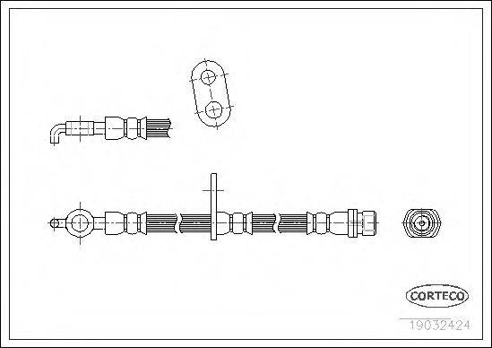 CORTECO 19032424 Гальмівний шланг