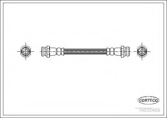 CORTECO 19032468 Гальмівний шланг