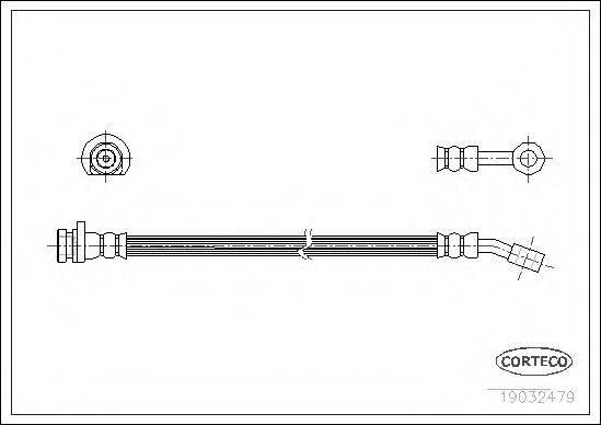 CORTECO 19032479 Гальмівний шланг