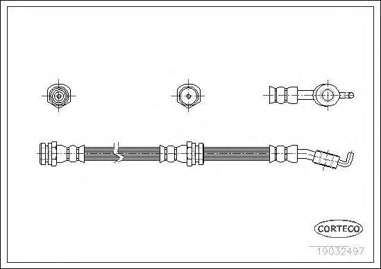 CORTECO 19032497 Гальмівний шланг