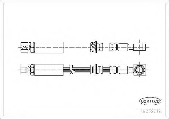 CORTECO 19032619 Гальмівний шланг