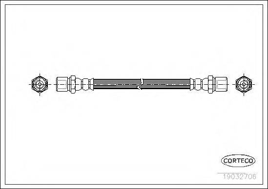 CORTECO 19032706 Гальмівний шланг