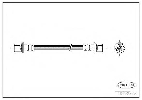 CORTECO 19032725 Гальмівний шланг