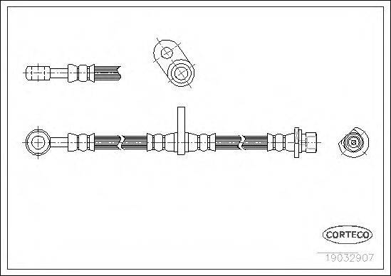 CORTECO 19032907 Гальмівний шланг