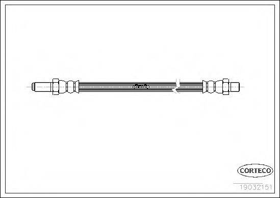 CORTECO 19032151 Гальмівний шланг