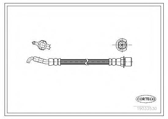CORTECO 19033530 Гальмівний шланг