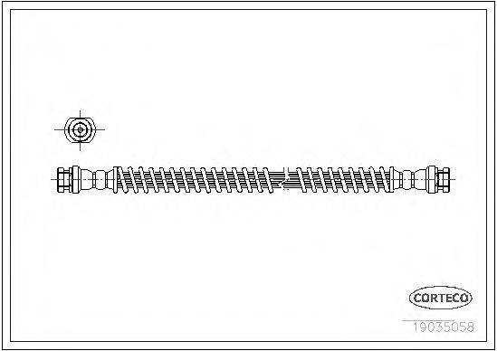 CORTECO 19035058 Гальмівний шланг