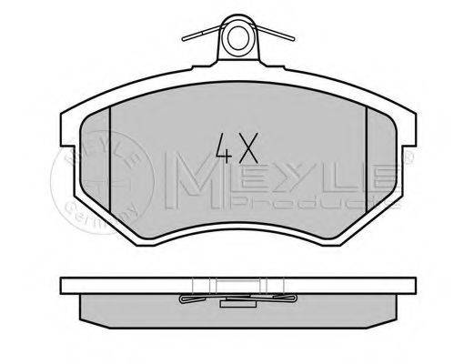 MEYLE 0252066916 Комплект гальмівних колодок, дискове гальмо