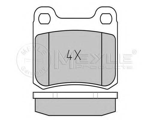 MEYLE 0252068715 Комплект гальмівних колодок, дискове гальмо