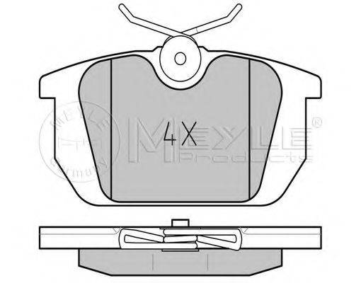 MEYLE 0252110314 Комплект гальмівних колодок, дискове гальмо