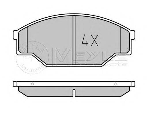 MEYLE 0252115815 Комплект гальмівних колодок, дискове гальмо