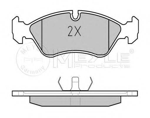 MEYLE 0252119017 Комплект гальмівних колодок, дискове гальмо