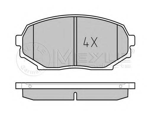MEYLE 0252155215 Комплект гальмівних колодок, дискове гальмо