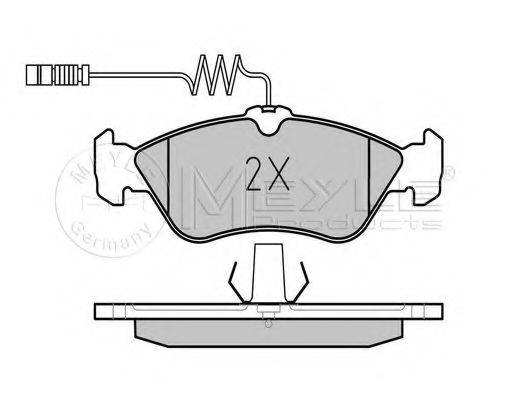 MEYLE 0252159218 Комплект гальмівних колодок, дискове гальмо