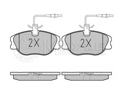 MEYLE 0252180119W Комплект гальмівних колодок, дискове гальмо